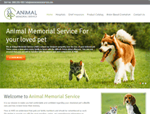 Tablet Screenshot of animalmemorialservice.com